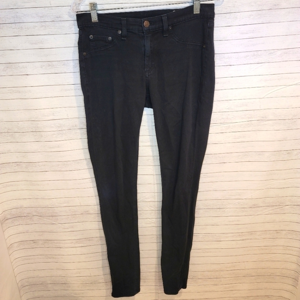 Rag & Bone Black Plush Jeggings, sz 28